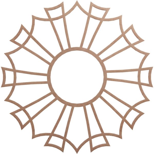 Augustus Wood Fretwork Pierced Ceiling Medallion, Wood (Paint Grade), 34